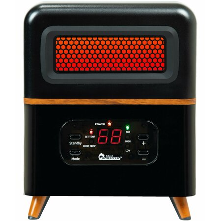 DR INFRARED HEATER Dual Heating Hybrid Space Heater, 1500-Watt with Remote DR-978